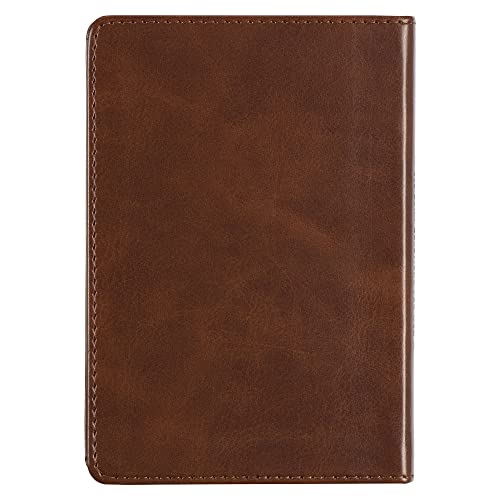 Image of One Minute with God for Men 365 Devotions, Brown Faux Leather Flexcover