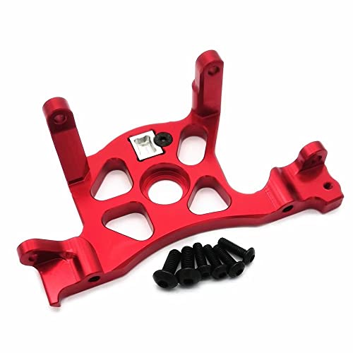 Support de moteur arrière aluminium rouge Traxxas Rustler Slash 7460X LCG
