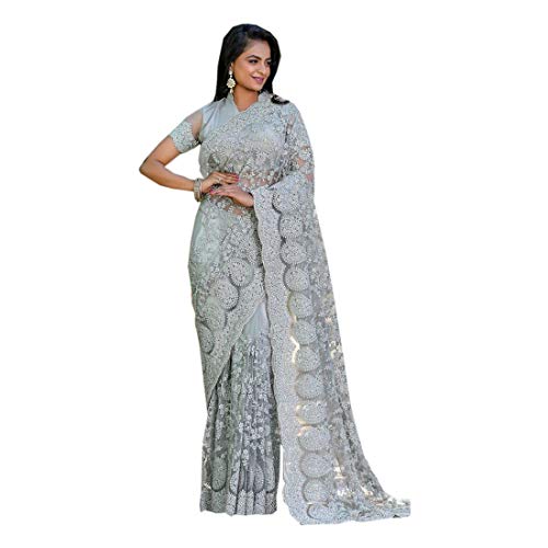 Designer Net Chikankari Embroidery Work Saree Blouse Wedding Casual Party wear Indian Women Sari Designer Blouse 9660
