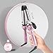 DAN Technology 1 inch Curling Iron,Dual Voltage Curling Iron,Travel HairCurling,Hair Curler for All Hair Types Pink