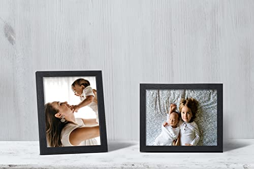 Elsker&Home 8X10 Picture Frame Black Set Of 6 - Multi Photo Frames Collage With Hd Real Glass For Table Top Or Wall Mount Display #TOP1