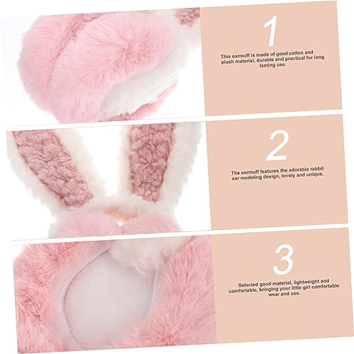 Bunny Ears Earmuff Comfortable Winter Ear Protector for Soft Design for Outdoor Activities Warm Ear Warmers for Autumn and Winter4