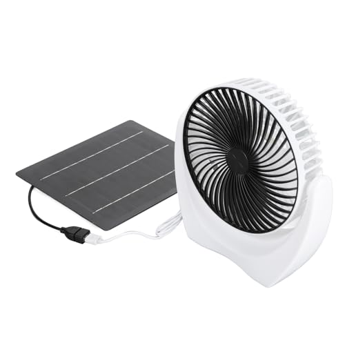 Ventilador USB solar de 7W portátil con panel monocristalino para camping e invernaderos 4