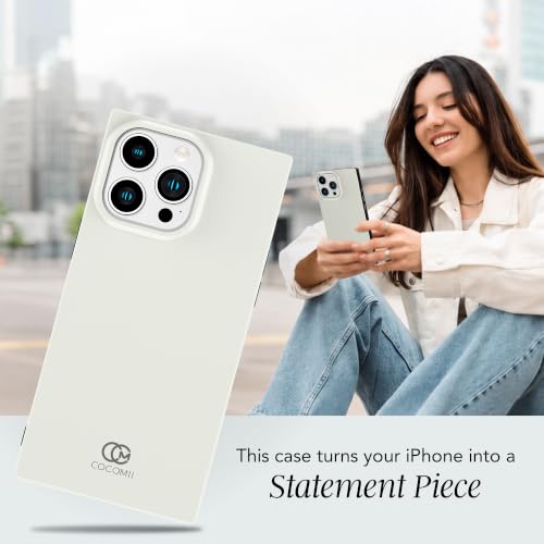 Image of COCOMII Rectangle for iPhone 15 Pro Max Case, Glossy Bone