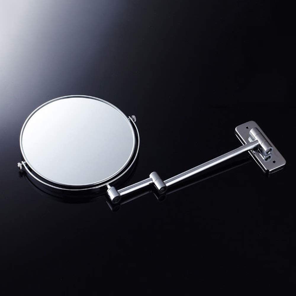 Specchio per Il Trucco Specchio di Bellezza ingranditore 3X Specchio cosmetico Rotante da 6 Pollici Specchio cosmetico Pieghevole Specchio da Bagno sospeso