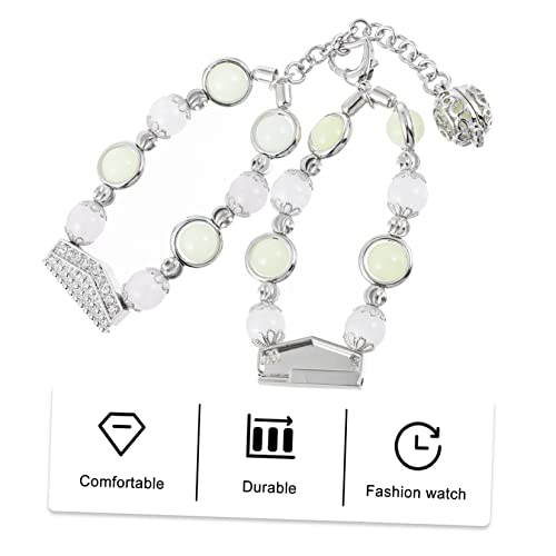 Correa de reloj de ágata con cuentas luminosas OSALADI elegante 2