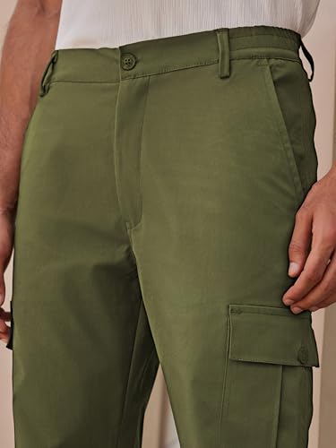 Image of Cargo Elastic Waist Band Cargo Pants for Men 5895