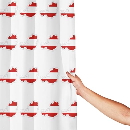 Rideau de douche polyester anti-rouille à bouton-pression 183cm - 5
