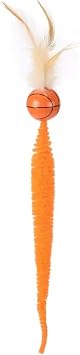 YiZYiF Cat Feather Toys Bouncy Ball Durable Interactive Kitten Toys for Indoor Exercise Training Basketball One Size