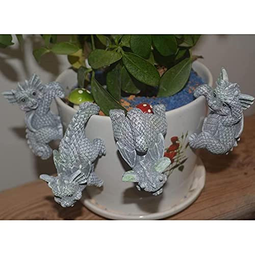 Figura decorativa 3D dinosaurio en resina set de 4 miniatura 4