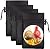 Outdoor Faucet Covers for Winter, POROLIR 8.3" H x 6.7" W Thicker Insulation Faucet Cover for Winter Hose Bib Insulated Faucet Sock Spigot Covers Freeze Protection Black (4-Pack)