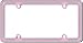 Cruiser Accessories 17536 Chrome/Pink Glitz License Plate Frame