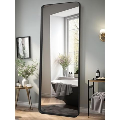 LunaMirror Stylish Black Floor Mirror Cover