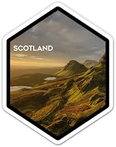 Scottish Highlands Sticker - Squiddy Brand Vinyl Decal For Cars & Laptops