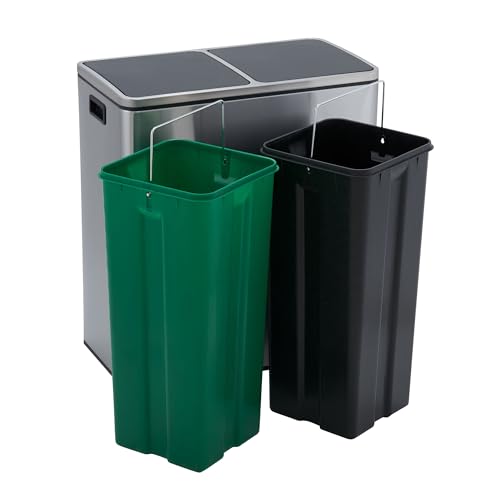 Caneca de basura rectangular doble compartimento 30 litros miniatura 4