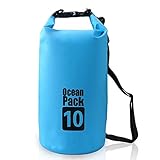 Bear Outdoor - Bolsa de lona impermeable de PVC 500D resistente para canotaje, kayak, senderismo, snowboard, camping, rafting, pesca y viajes de mochilero, Azul