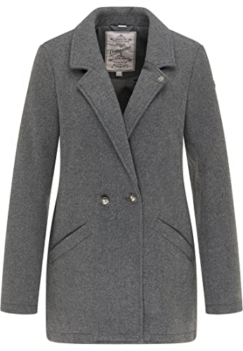 DreiMaster Vintage Damen Longblazer, Grau Melange, L