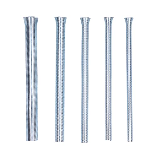 5 pièces ensemble de cintreuses de tubes à ressort, ensemble de cintreuses de tubes incurvés flexibles accessoires de cintrage pour tuyau en aluminium et cuivre