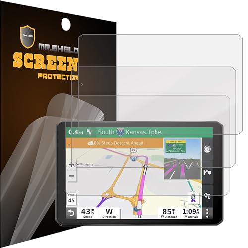 Mr.Shield Screen Protector compatible with Garmin Dezl OTR800, Dezl OTR810, Dezl OTR820, RV 890 Anti-Glare [Matte] [3-Pack] (PET Material)