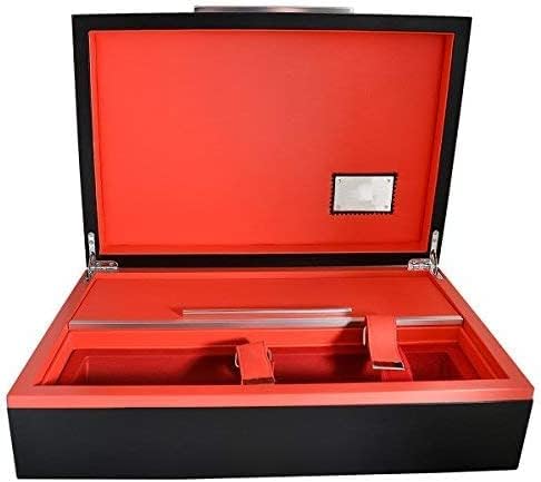 The Luxe Wine Box Set and Accessories Wooden and Leather Luxury Wine Set with Cordless Electric Wine Opener, Wine Aerator - Pourer, Stopper, Drop Ring and Preserver