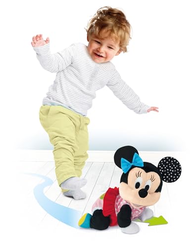 Clementoni Disney Baby Baby Minnie Gattona Con Me, Minni Peluche Per Imparare A Gattonare, Gioco Prima Infanzia Bambini 6-36 Mesi, Insegna Numeri E Versi Degli Animali, Lingua Italiana, 17992 - 5