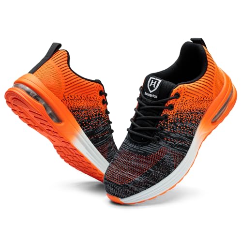 Image of Steel Toe Shoes for Men Women Lightweight Comfortable Work Shoes Indestructible Slip Resistant Safety Shoes for Construction