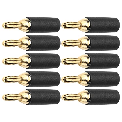 Conector Banana Plug 2.5mm, Paquete x10, Latón Dorado miniatura 5