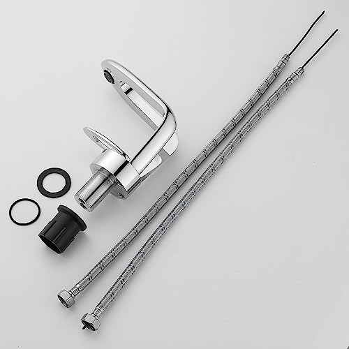 Robinet d'évier de salle de bain noir mat pour vasque moderne - 7