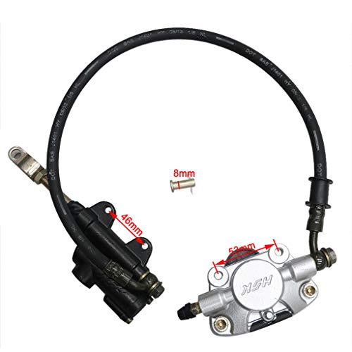 Tdpro 44" Rear Axle Shaft Kit With 16X8-7 Tubeless Wheels Tires Rim And Chain Sprocket Brake Disc Pillow Block Brake Master Cylinder For Atv Go Kart Utv Quad Bike Buggy Ride On Mowers #TOP3