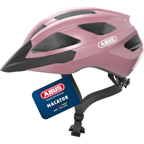 ABUS Casco de Ciclismo de Carretera Macator - Casco de Ciclismo Deportivo para Principiantes - también para usuarios con coleta - para Hombres y Mujeres