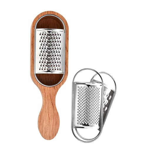 Rallador de Jengibre,Herramienta Trituradora de Cocina de Metal | Rallador de Queso Manual | Para Mantequilla Ajo Zanahoria Chocolate Y Frutas