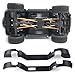 Zolikar RC Fender Flares Carbon Fiber Inner Mud Guard Decorative Set for TRX4M Upgrades Bronco 1/18 Scale RC Crawler Car