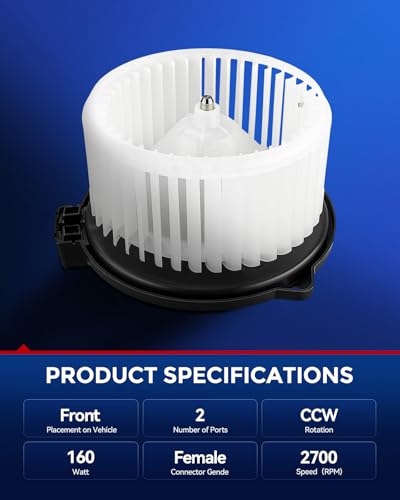 Image of KAX AC Blower Motor for Toyota Sienna 2006-2010,Honda Pilot 2005-2008, Lexus RX350 2007-2009, RX400h 2008,Cadillac CTS 2007-2015, SRX 2007-2009,STS 2007-2011, Acura MDX 2004-2006,Replace# 700228