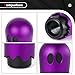 muge racing Ghost Shift Knob, Aluminum Weighted Automotive Gear Shift Manual knobs Lever with 3 Threaded Adapters M8 M10 M12 x 1.25, Universal for Vehicle Funny Cool Spooky Car Accessories (Purple)