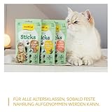 GimCat Mini Sticks Huhn mit Katzenminze -Kleine Häppchen für besonderen Genuss - 1 Beutel (1 x 50 g)