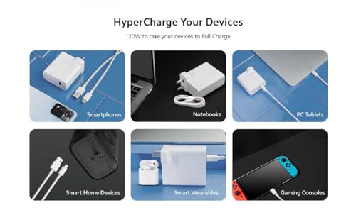 Image of Etguuds Charger Compatible with Xiaomi 120W HyperCharge Adapter Combo for Superfast Quick Charging with Type C Wire Included for MI14, Redmi Note 13 Pro, Note 13, Xiao