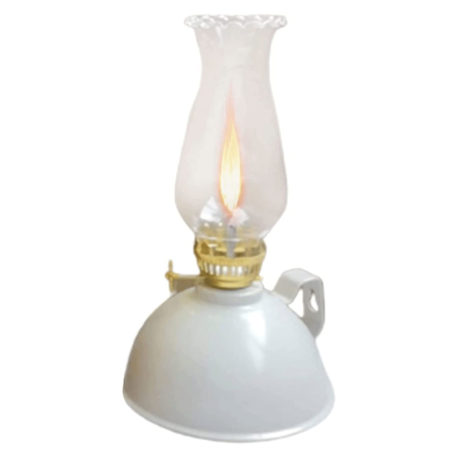 Kerosene Lamps, Kerosene Lantern Home Decor Outdoor Camping Emergency Ligting Patio Decoration(White,1PCS)