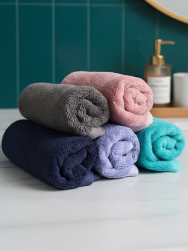 HEELIUM Bamboo Hand Towel | Ultra Absorbent & Anti-Bacterial | 3X...