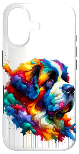 Splash Art Saint Bernard St. Bernard Case for iPhone 17