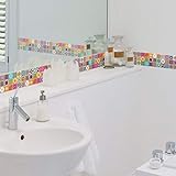 Decoración original: crea la originalidad gracias a los adhesivo mural frises y sus bellas paletas de colores, sus grabados originales o sus dibujos coloridos. Tú tienes la posibilidad de disponer cada una de las 6 piezas de la forma que desees. Lo que da las múltiples ideas para decorar tu interior.