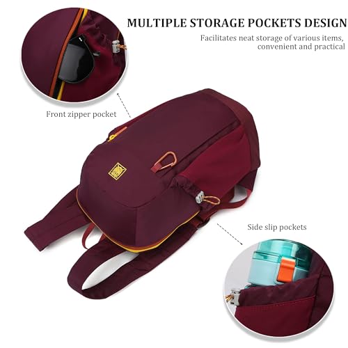 Mochila deportiva ultraligera para senderismo 10L púrpura pequeño miniatura 3