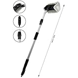 Waschbürste für Ihr Fahrzeug Diese Bürste macht das Reinigen Ihres Fahrzeugs zum Kinderspiel. Mit dem teleskopierbarem Aluminiumstiel können Sie problemlos Ihren Wohnwagen, Wohnmobil oder Auto reinigen. Die Rundum-Durchfluss-Bürste und die extraweichen Federborsten tragen zu einer schnellen, effizienten Reinigung bei. Waschbürste Mit teleskopierbarem Stiel von 120 cm bis zu 180 cm Rundum-Durchfluss-Bürste Weiche Federborsten Einfache Reinigung