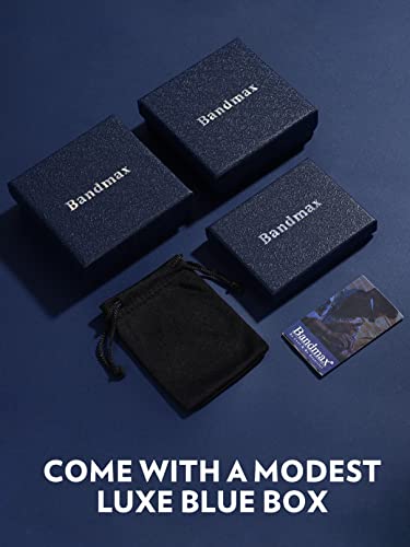 Bandmax BMR68130G-81-11 Mens Ruby Ring Size 11 Stainless Steel Gemstone Signet Ring Red Crystal Cubic Zironia Band Ring thumb #6