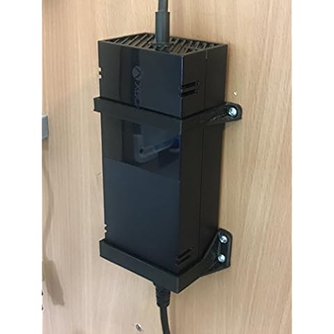 3D Cabin Xbox One Power Brick/Supply Wall Mount Bracket : Black Cover