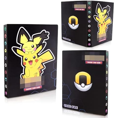 Trading Card Album Folder, Card Folder, Cards Trainer Albums, Collectible Card Albums, Premium Waterproof Card Holder 30 Pages 240 Cards Capacity, GX EX Trainer Card Album, 20x15x2cm Cover