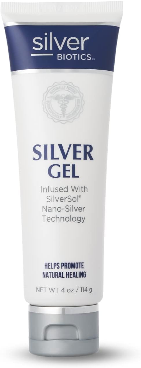 Silver Biotics Patented Multivalent SilverSol 20 PPM Soothing Skin Gel | Versatile 4 Oz Gel for Skin Wellness and Comfort 4 Ounce (Pack of 1)