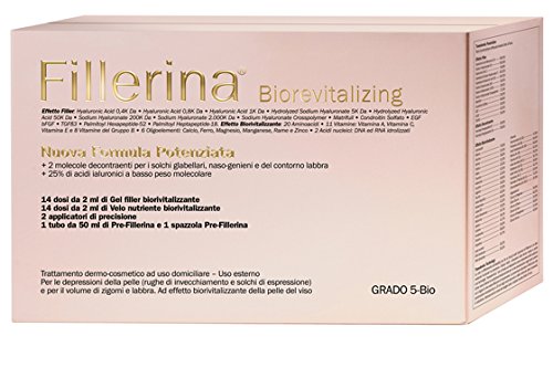 Tratamiento efecto rellenador Fillerina Biorevitalizing grado 5 bio con gel pre-fillerina