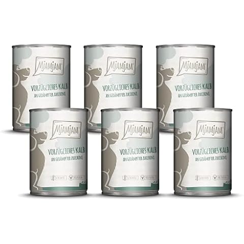 MjAMjAM - Comida Húmeda Premium para Perros con Ternera y Calabacín al Vapor Cover