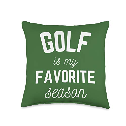Cool Saying Golf Ball Athletic Players Fan Pillow Golf Is My Favorite Season Sports Golfers Course Gift Decor Throw Pillow, 16X16, Multicolor #TOP6