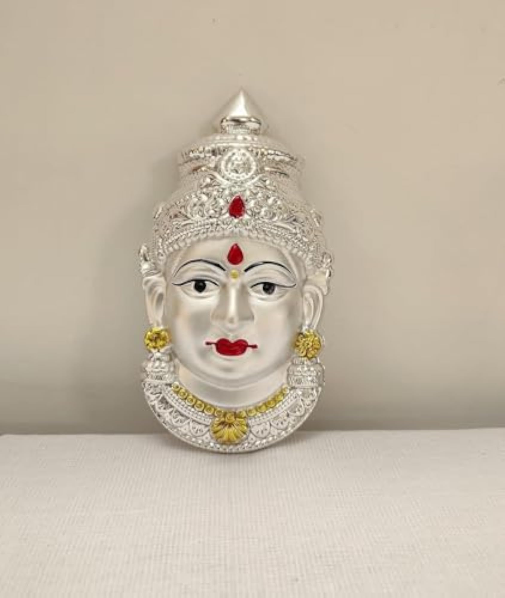 Gowri Face German Silver Decorative Face
